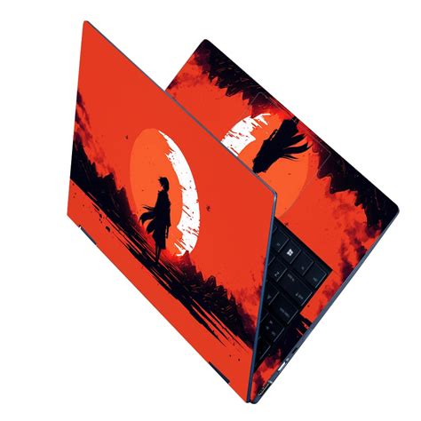 Shop Girl Watching Full Blood Moon Laptop Skin | Buy Online Now ...