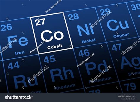 Cobalt Element Atom