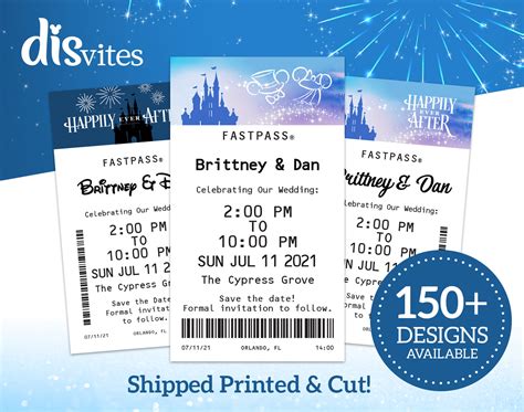 NEW JUMBO Disney Fastpass Save the Dates - Etsy Australia