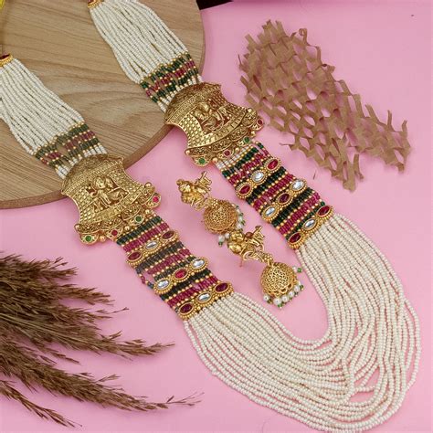 Arpita Premium Copper Mala Necklace – Kuvar Jewels