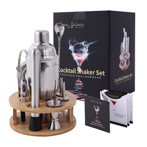 Buy Green Science Bartender kit with Bamboo Stand - 25 oz Professional ...