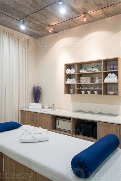 A massage room in the spa complex 12851346 Stock Photo at Vecteezy