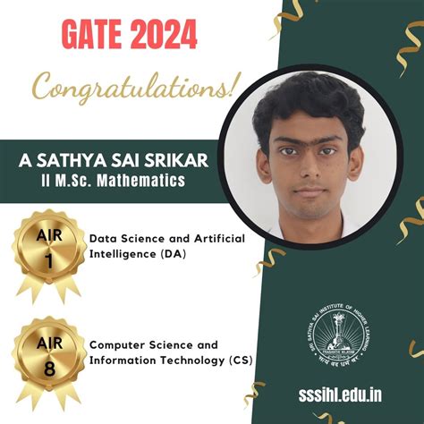 Celebrating Academic Excellence at GATE 2024! – Sri Sathya Sai ...
