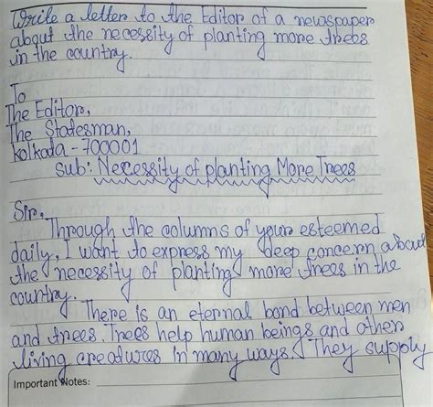 write a letter to the editor of a local newspaper telling how you ...