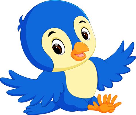 Cute bird cartoon 12850025 Vector Art at Vecteezy