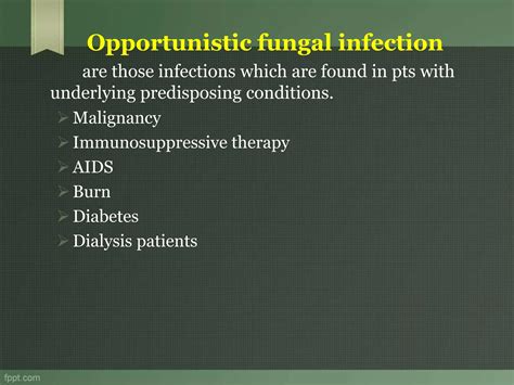 Opportunistic fungal infection | PPTX