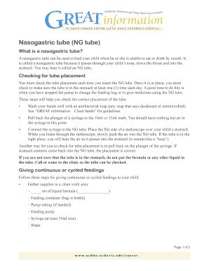 Fillable Online ucdmc ucdavis Nasogastric tube (NG tube) - ucdmc ...