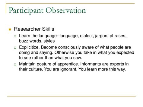 Image result for Participant Observation Question