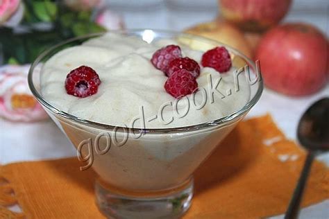Яблочный мусс с манкой, пошаговый рецепт с фото
