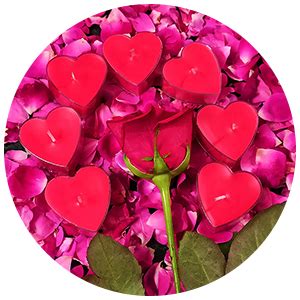 Shraddha Creation Scented Candles For Home Decor, Rose Fragrance, Heart ...