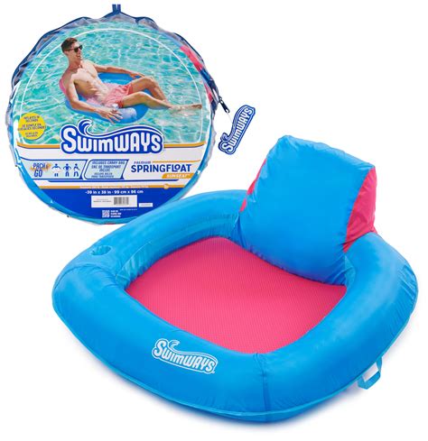 Amazon.com: SwimWays Spring Float Premium SunSeat Pool Chairs for ...