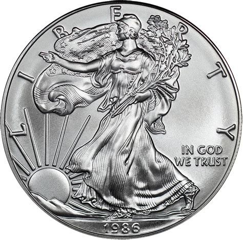 1986 American Silver Eagle Raw BU | Northern Nevada Coin