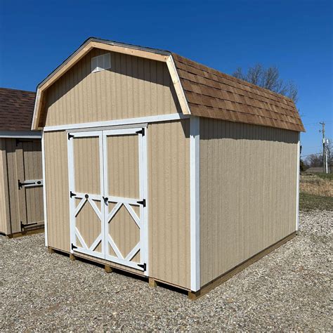 Little Cottage Company Classic Gambrel 8X8 Barn (6' Sidewall) | Free ...