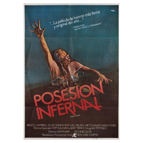 The Evil Dead 1983 Spanish B1 Film Poster For Sale at 1stDibs