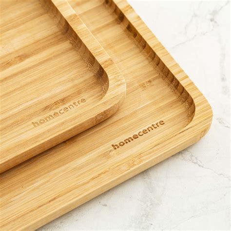 Buy Edulis Textured Sets - Bamboo - Big Tray - 32 cm x 24 cm x 2 cm ...