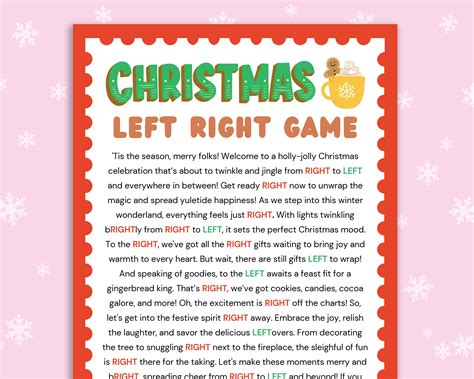 Christmas Left Right Game | Christmas Gift Swap | Gift Exchange Game ...
