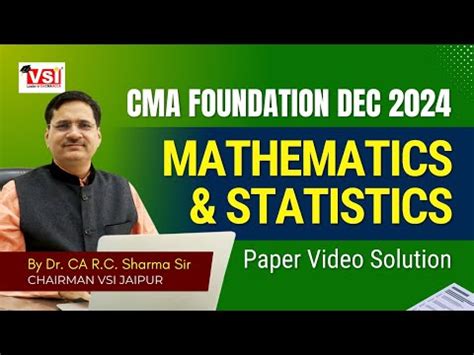 ICMAI CMA Foundation Previous Year Question Papers & Solutions