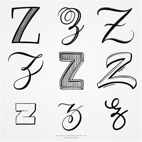 Line Drawing Letter Z