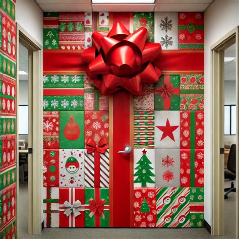 13 Stunning Christmas Decorating Ideas for the Office Door
