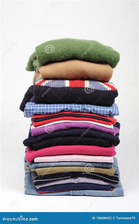 Pile of clothes stock photo. Image of garment, clothing - 18608422