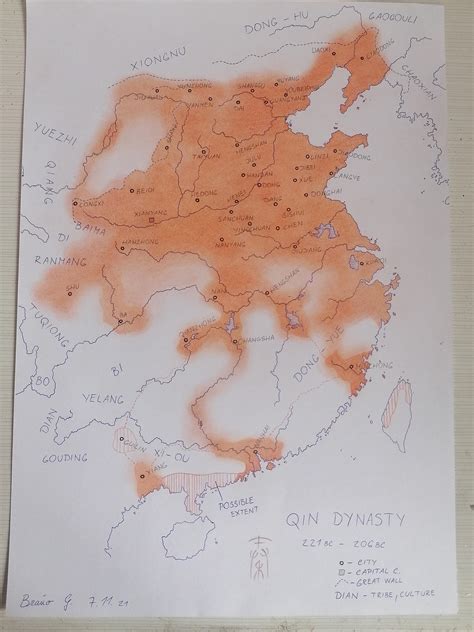 Qin Empire Map