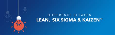 Difference between KAIZEN™, Lean and Six Sigma