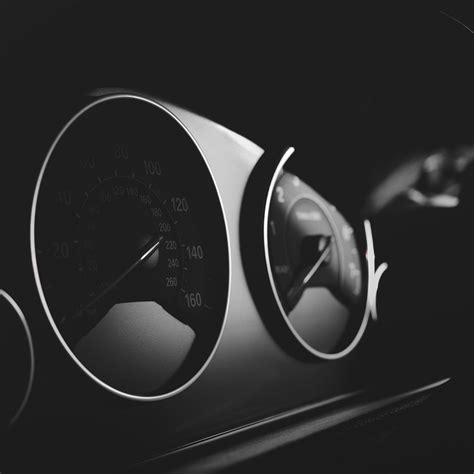 Download wallpaper 2780x2780 speedometer, dashboard, car, black, dark ...