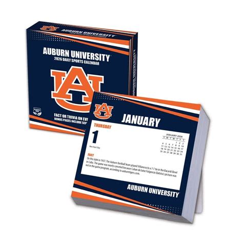 Auburn University 2026 Calendar - Printable Calendar