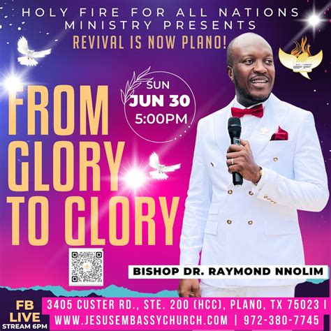 Holy Spirit Revival, Jesus Embassy Church, Plano, 30 June 2024 ...