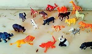 Buy PLAY DESIGN Wild Animal Figures Set for Kids Pack of 20 Animals ...