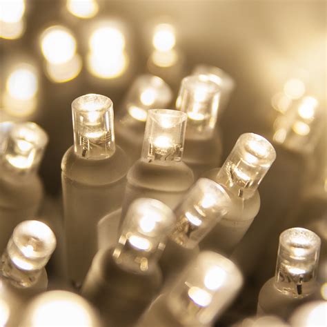 Wide Angle 5MM LED Lights - 35 5mm Warm White Twinkle LED Craft Lights ...