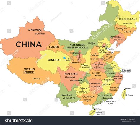 China Map Provinces And Capitals China REHAB