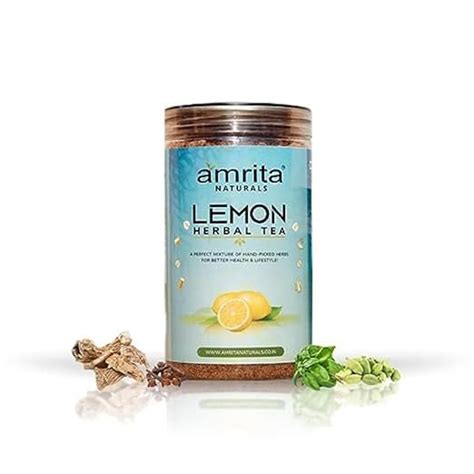Amrita Naturals Lemon Herbal Tea | Immunity Booster & Combats Acidity ...