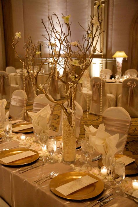 creating the splashes of gold | 50th wedding anniversary decorations ...