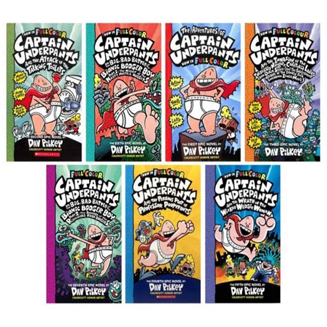 Full Color Captain Underpants ( Set Of 7 Books ) — Toycra