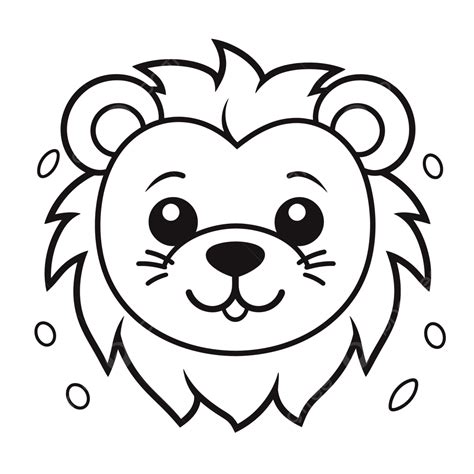 Lions Head Drawing Simple