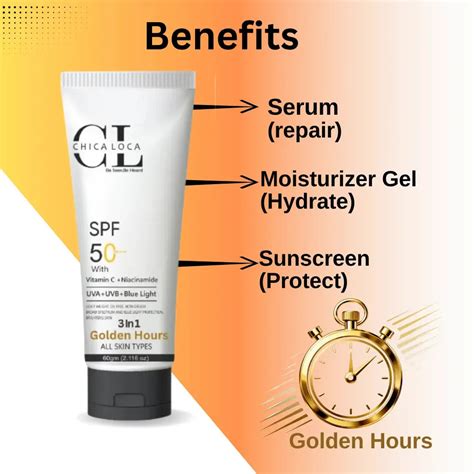 Golden Hours 3-in-1: Serum • Moisturizer • Sunscreen – Chica-loca