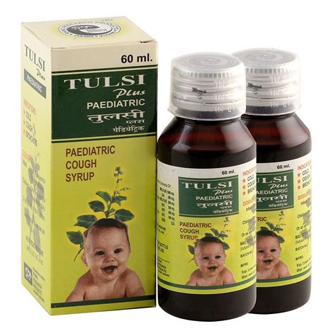 Buy Tulsi Plus Paediatric | Ayurvedic Cough Syrup for Kids | For ...