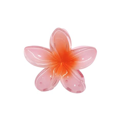 Super Bloom Plumeria Claw Clip in Guava | Emi Jay