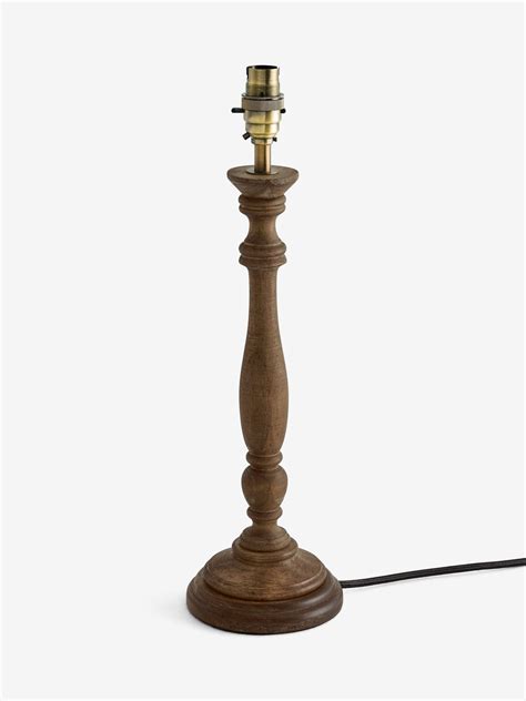 Buy Natural Wood Clifton Table Lamp Base and Pink Ikat Pleated Lamp ...