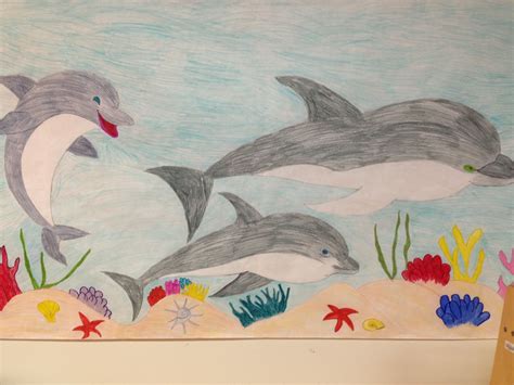 Handmade Dolphin Poster