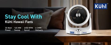 Buy KUHL Hawaii Desktop Fan 165MM | 35W | Tilt Mechanism,Swivel ...