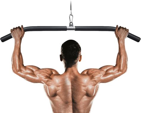 Buy Lyndwin Fitness LAT Pulldown Bar, Gym Cable Machine Attachment LAT ...