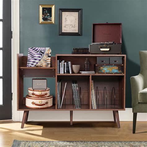 Mid-Century Modern Vinyl Record Storage Cabinet with Philippines | Ubuy