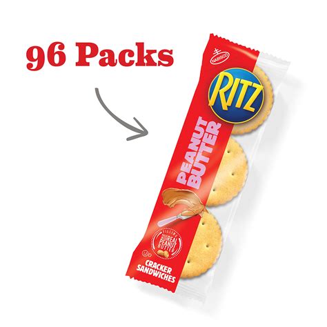 Snapklik.com : RITZ Peanut Butter Sandwich Crackers, 96 Snack Packs