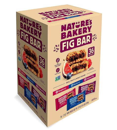 Buy Nature Bakerys Fig Bar Variety Pack 3 Flavors: Fig, Blueberry, and ...