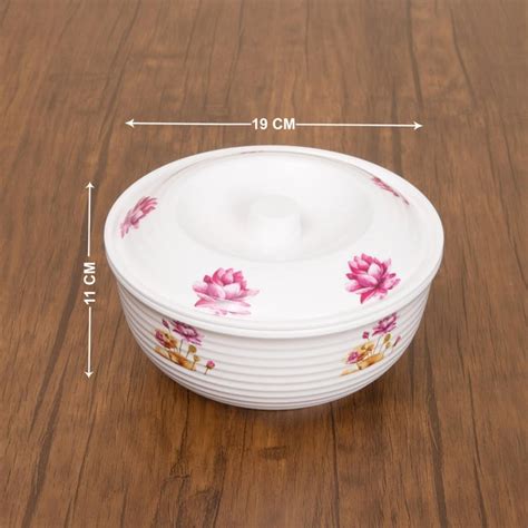 Buy Alora-Malia Printed Serving Bowl with Lid from Home Centre at just ...