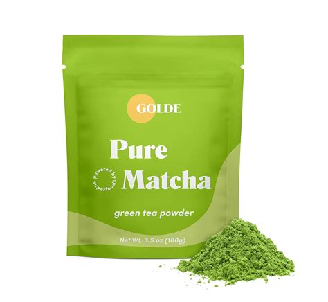 Amazon.com: GOLDE - Pure Matcha - Ceremonial Grade Matcha Powder ...