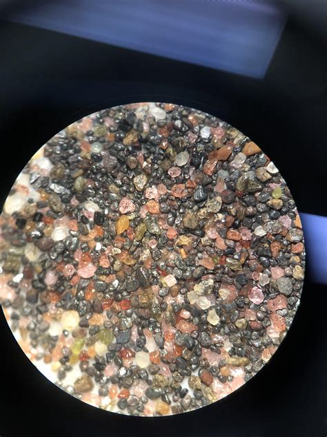 Black Sand Under Microscope