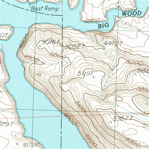 Magic Reservoir West, ID (1986, 24000-Scale) Map by United States ...